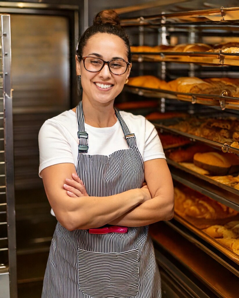 Une boulangère